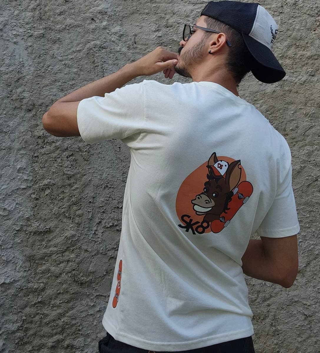 Camiseta Unissex Off White Diburro Stamp Sk8 - Imagem 1